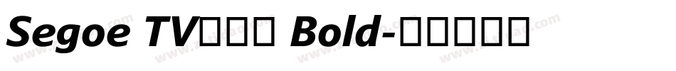 Segoe TV兰亭黑 Bold字体转换